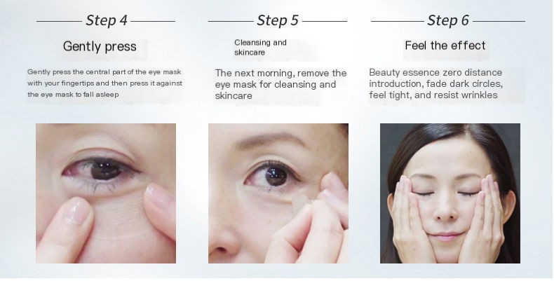 New hyaluronic acid micro needle eye patch smoothing fine lines around the eyes eye lines fading dark circles eye bags soothing skin firming