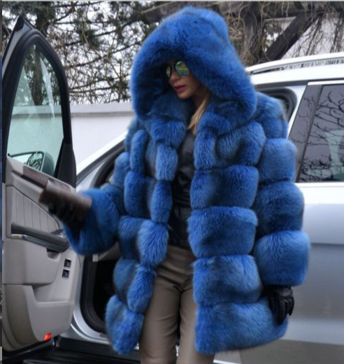 Faux Mink Coat Detail