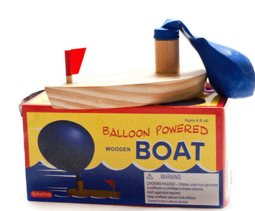 Wooden Balloon Boat Image 2