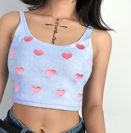 Heart-Cut Crop Top