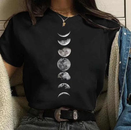 Universe Planets Print T-shirt Style
