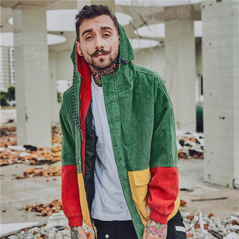 Hip Hop Corduroy Jacket Image 2