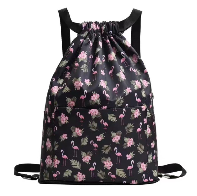 Backpack in Pink Bird Color