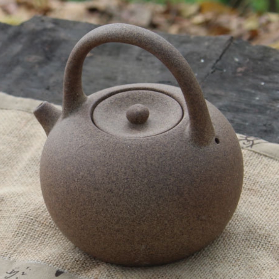 Pottery teapot