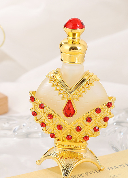 Dubai fashion plating craft Princess bottle empty bottle creative new European painted essence oil bottle perfume bottle