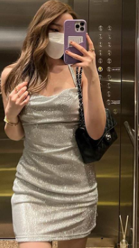 Sparkly Camisole and Bodycon Skirt Set Image 3