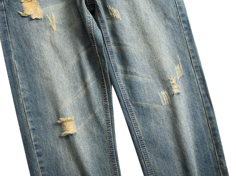 Denim Trousers in Light Blue