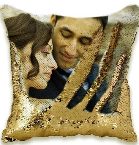 Personalized Photo Sequin Pillow 3