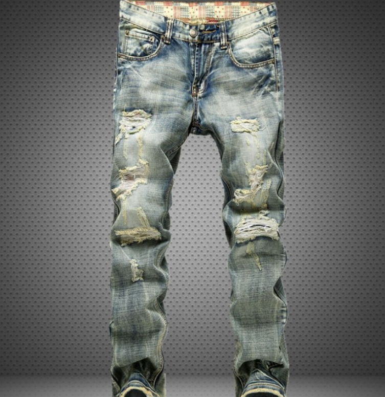Men's Shredded Nostalgic Jeans 4