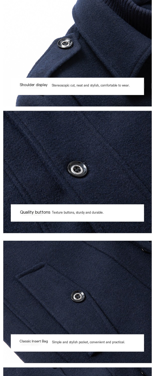 Men's Woolen Overcoat 10