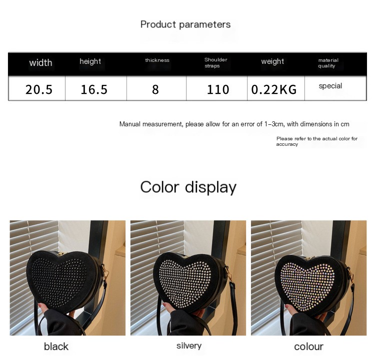 Heart-Shaped Shoulder Bag Image 1