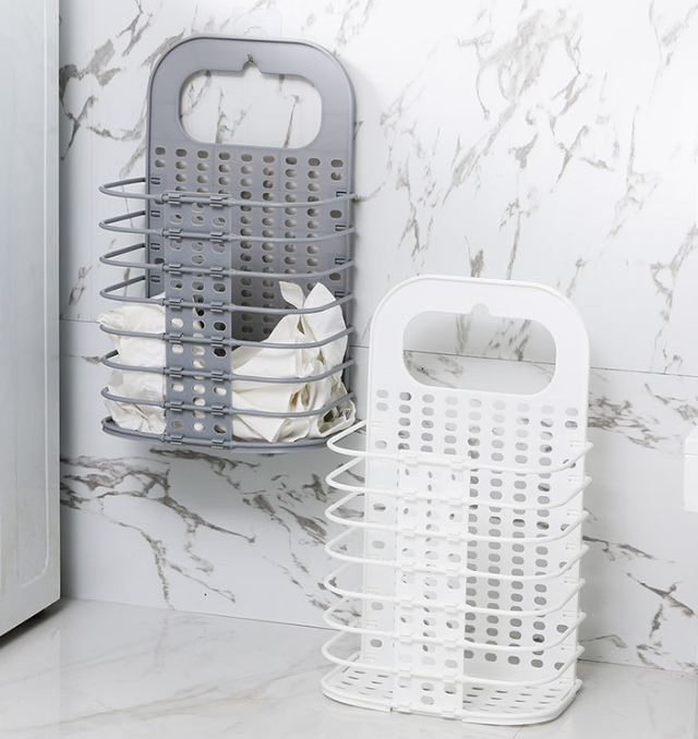 Foldable Laundry Basket Dark Grey