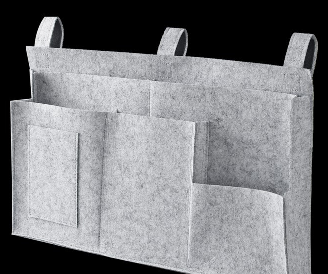Felt Bedside Storage Bag Image 2