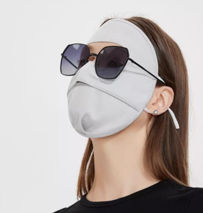 Stylish full face mask in summer