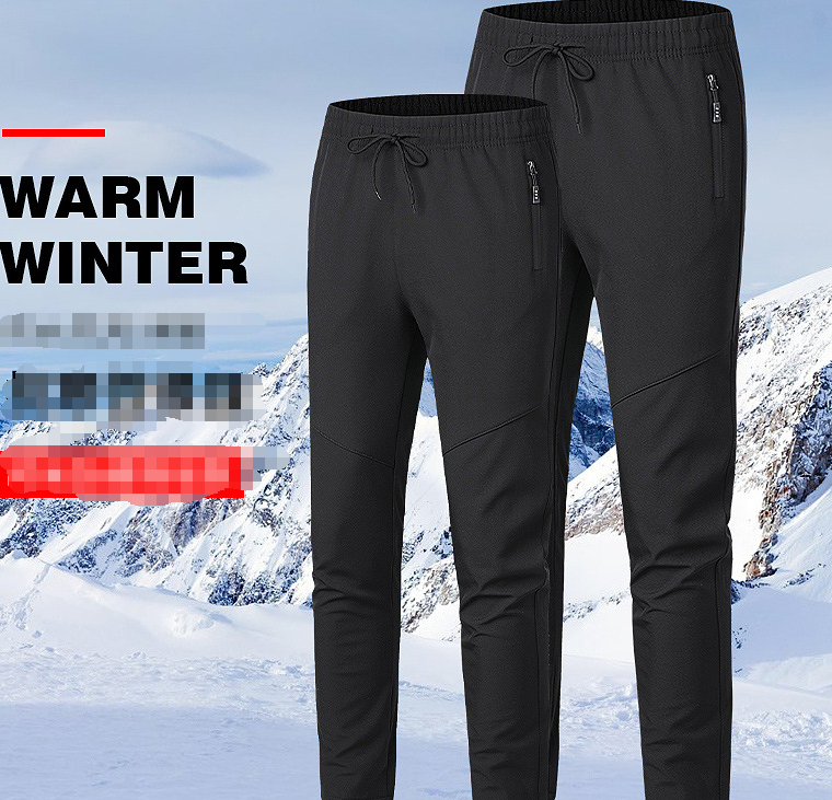 Couples Outdoor Fleece Pants in action