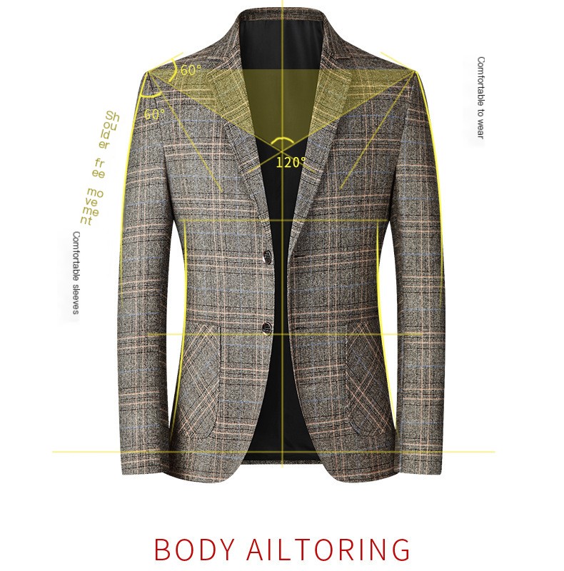 Men's Casual Blazer - Yellow