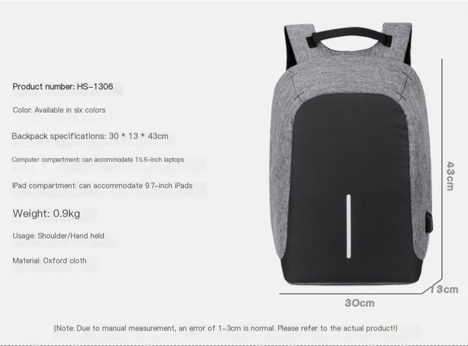 Men's Laptop Backpack Detail