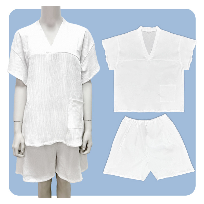 Disposable Sauna Robe - Blue Printing