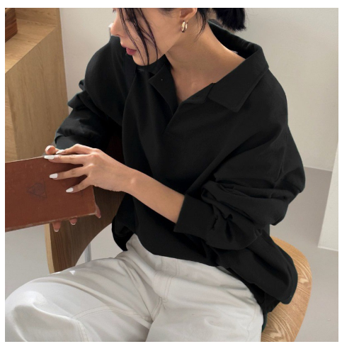 Stylish details of the sweater