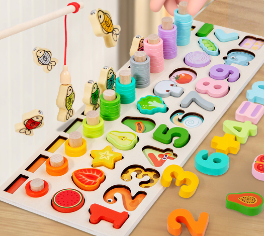 Large Ocean Six in One Alphabet Number Logarithmic Board