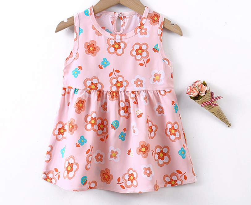 Women's Cotton Silk Beach Princess Dress Image 3