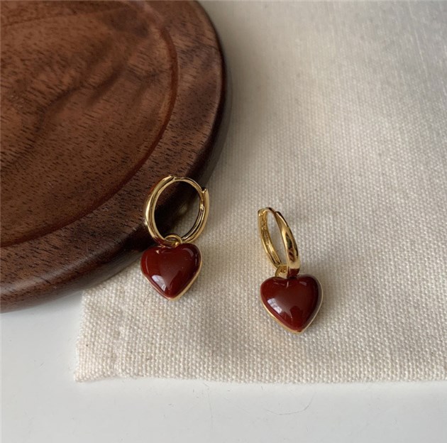 Brincos Argolas Coração - Image 2