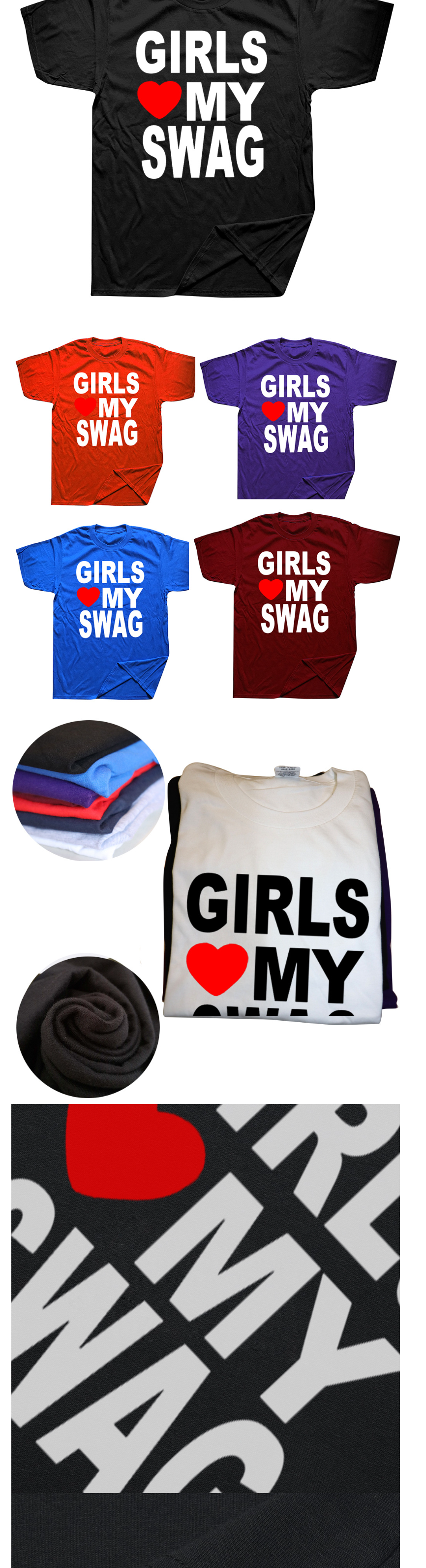 GIRLS LOVE MY SWAG T-Shirt Design