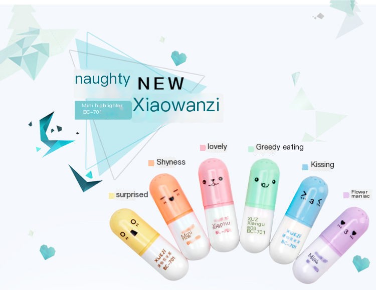 Naughty Maruko Mini Highlighter Set