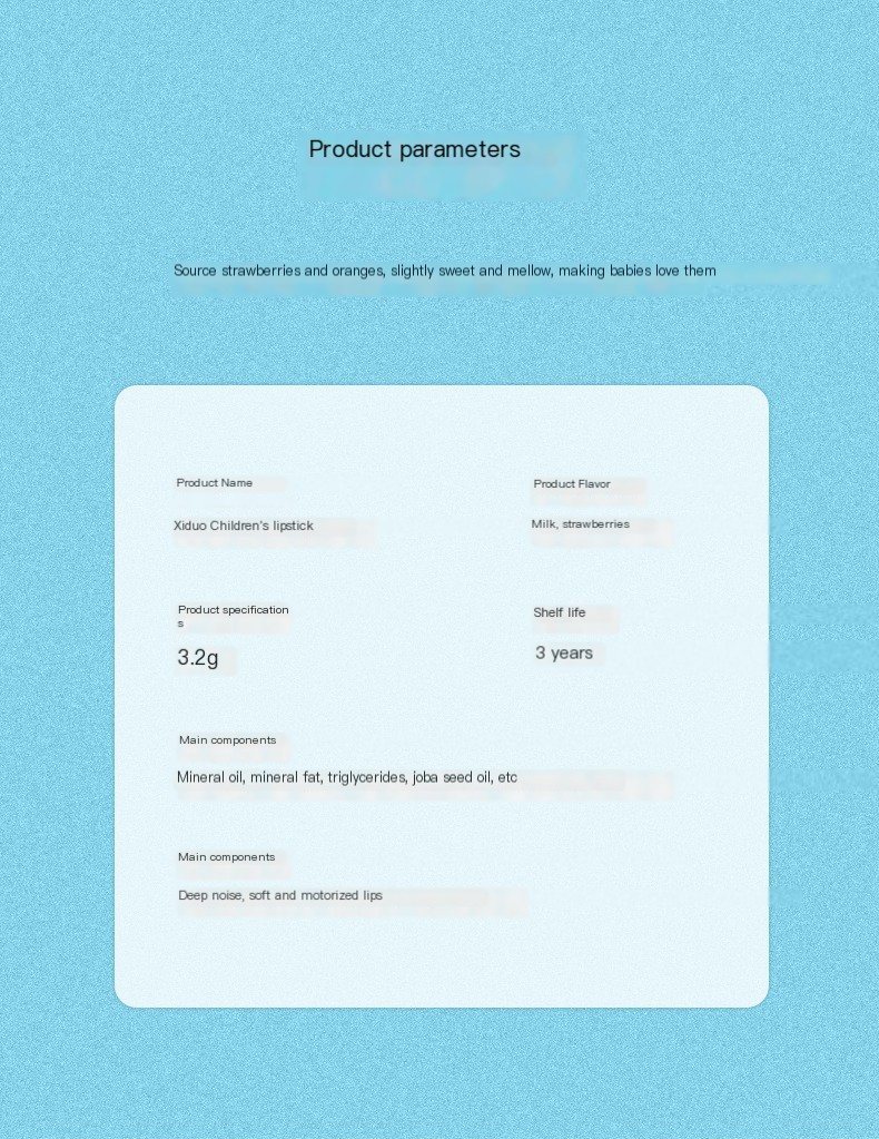 Genuine goods runben children's lipstick baby special lip balm Baby moisturizing moisturizing anti-cracking lip balm for boys and girls