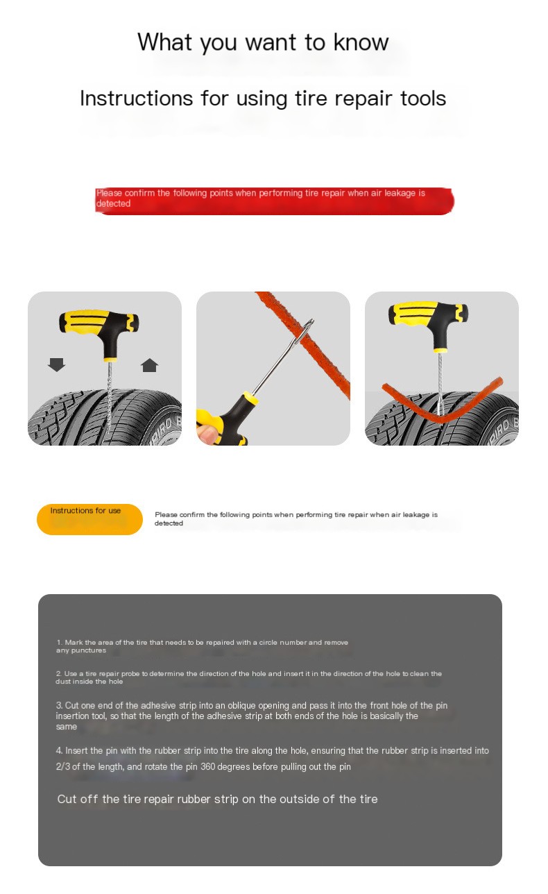 Tire Repair Set Overview