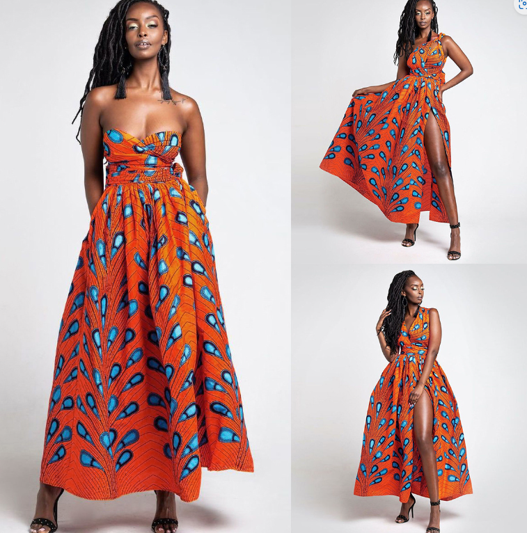African Print Dress Image 8
