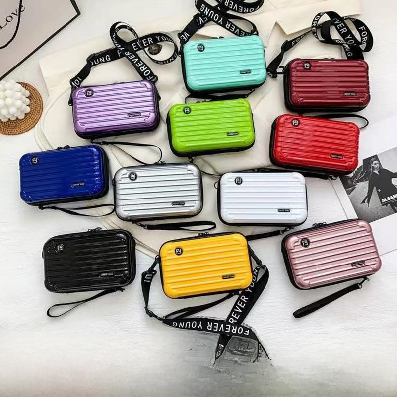 Cross-border new storage bag 7 inch hard shell small bag PC wash bag portable clutch bag high value cosmetic bag image