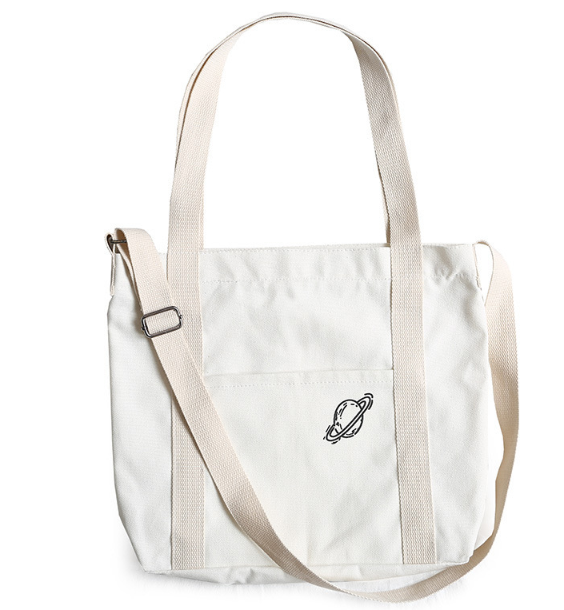 Stylish Canvas Bag in Use