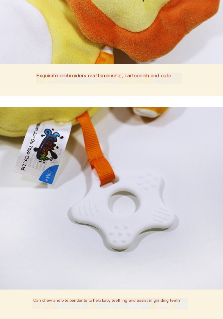 Soothing doll in use with baby