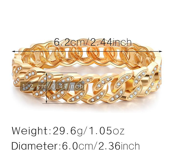 Women's Fried Dough Twists Chain Bracelet Image 1