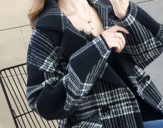 Plaid trench coat image 3