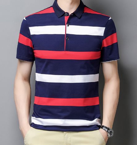 Classic Striped Polo - Lifestyle Image