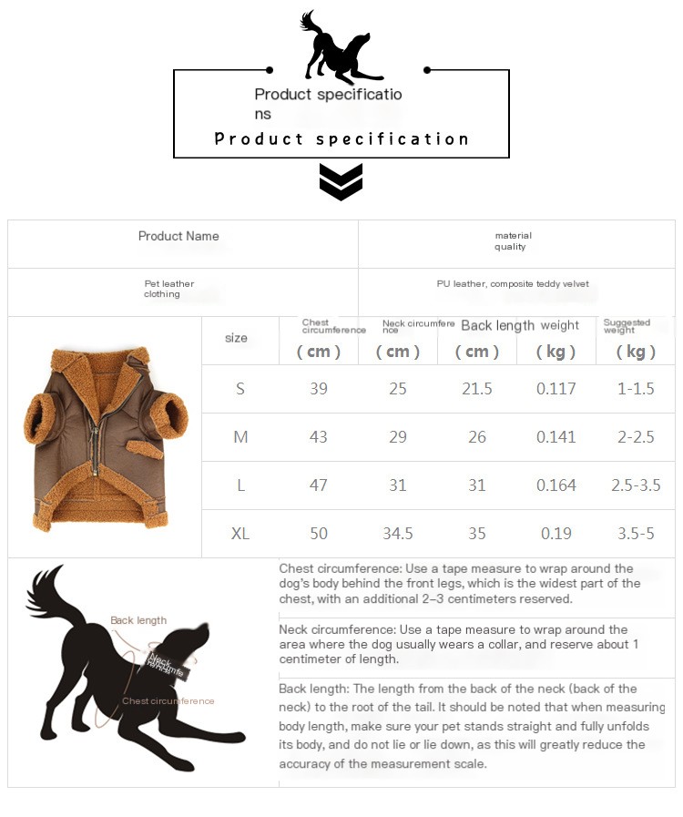 Punk Leather Sweater Dog Clothes