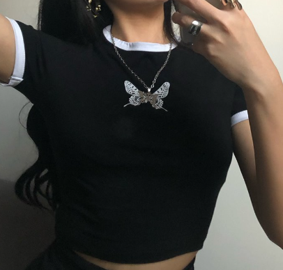 Butterfly Embroidery Top 2