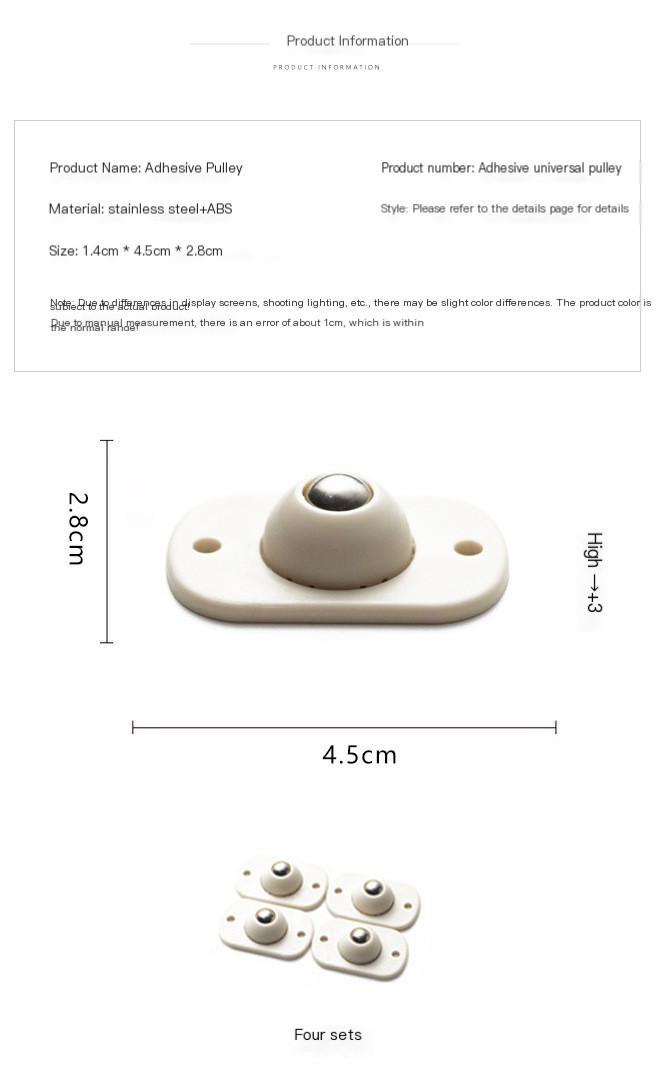 Universal Ball Caster Wheels