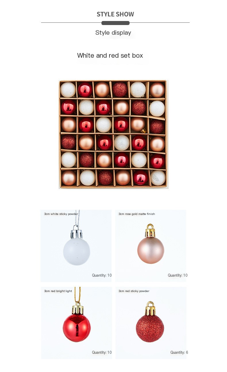 Shiny Christmas ornaments