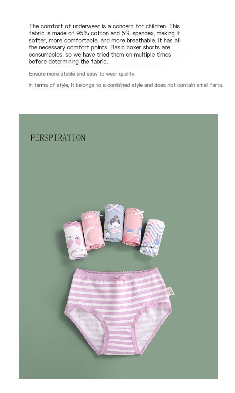 Girls' Cotton Underwear Design 5