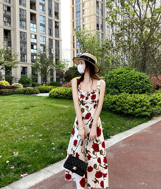Bohemian Floral Print Dress