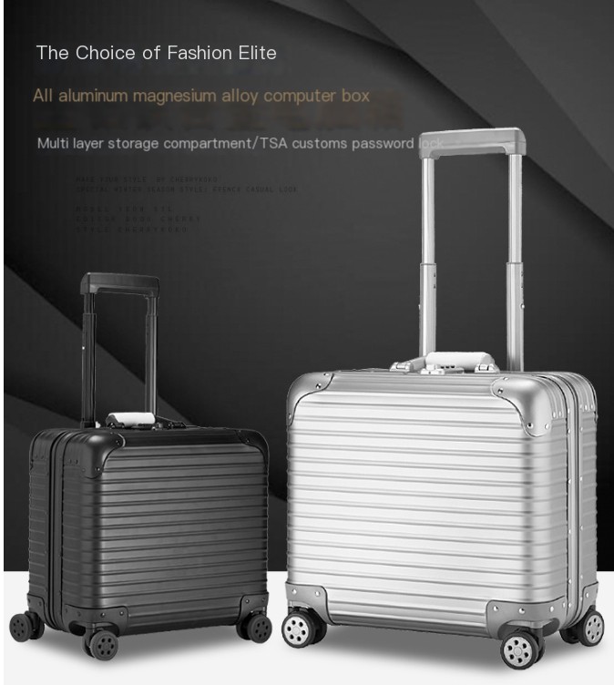 Waterproof Aluminum Frame Trolley Suitcase Image 1