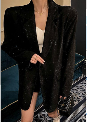 WOLFF glitter blazer jacket image