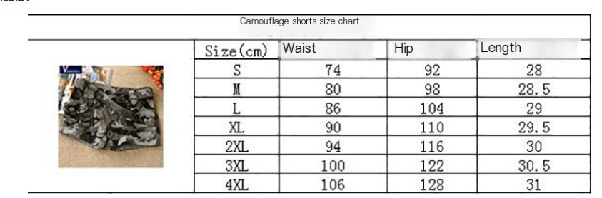 Camouflage Cargo Shorts