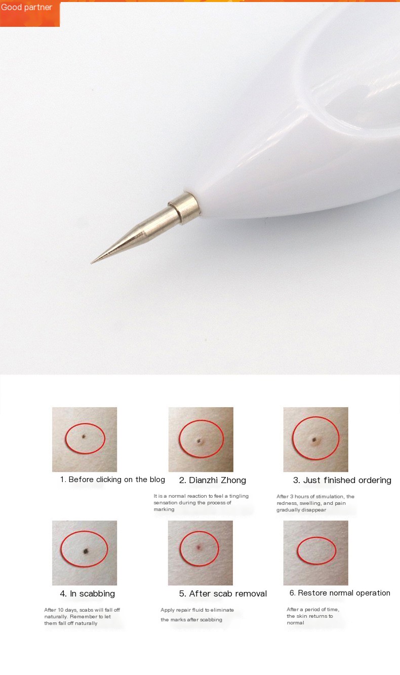 Small White Dot Chi Pen