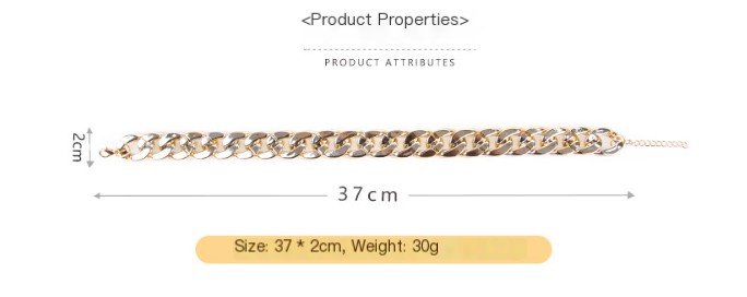 Pet Chain Dog Collar Leash Gold