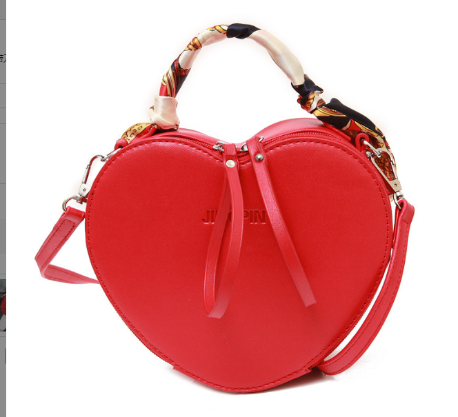 Black Heart Crossbody Bag