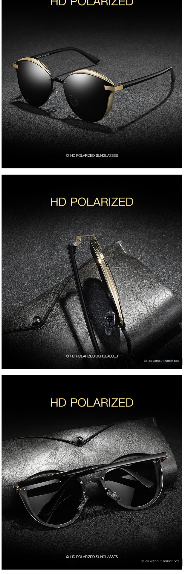 Vintage Round-Frame Sunglasses - UV Protection